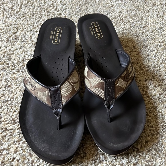 Coach Shoes - Coach flip flop sandals